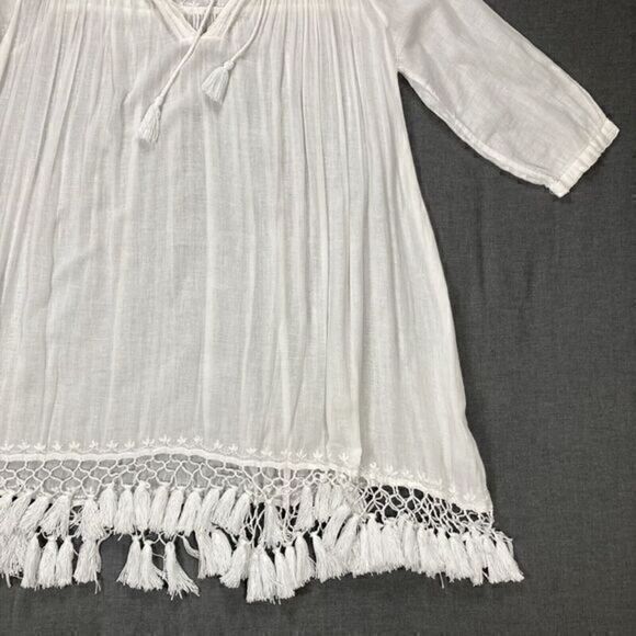 Roberta Roller Rabbit Swim Cover Up Tunic Dress Women XS Lucknow Serafina Tassle - Picture 5 of 16